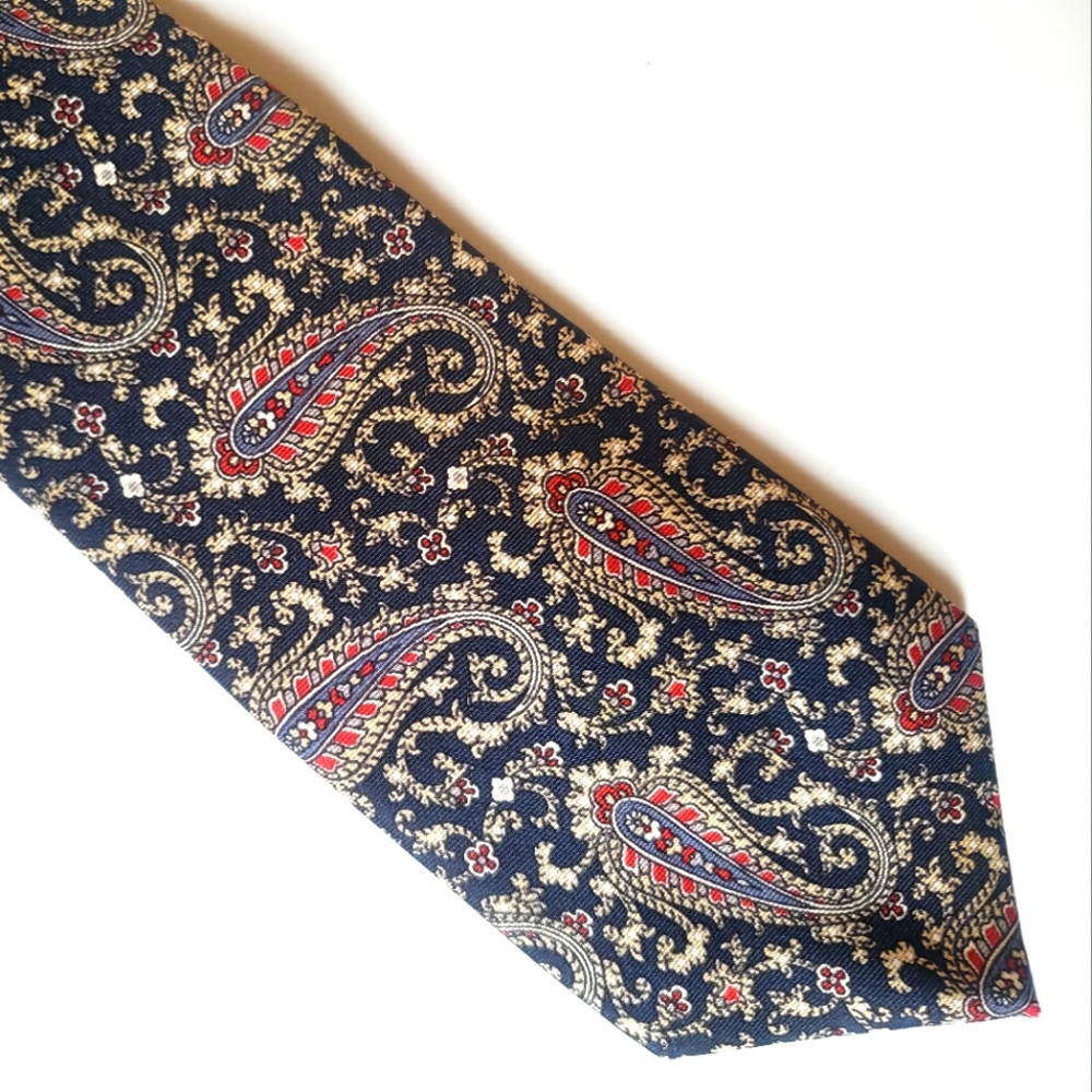 Christian Dior vintage paisley necktie 100% silk